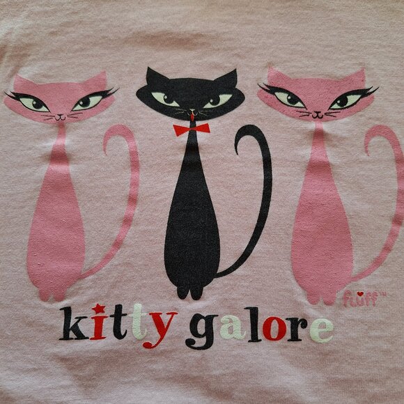 Kitty Galore Pink Top with Black-Trimmed Sleeves - Picture 4 of 7